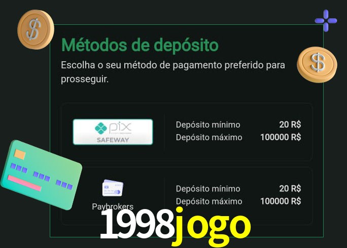 O cassino 1998jogo oferece uma grande variedade de métodos de pagamento