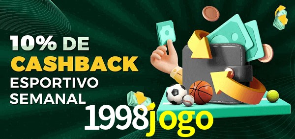 10% de bônus de cashback na 1998jogo